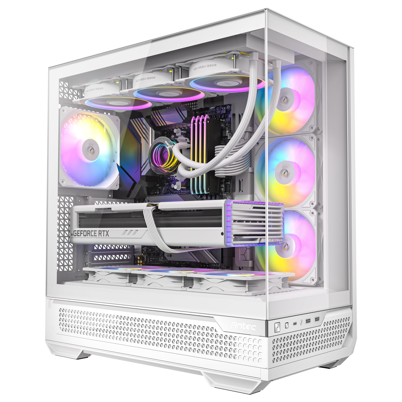 Amazon.com: Antec C7 ARGB White, RTX 40 GPU Support, 4 x 120mm