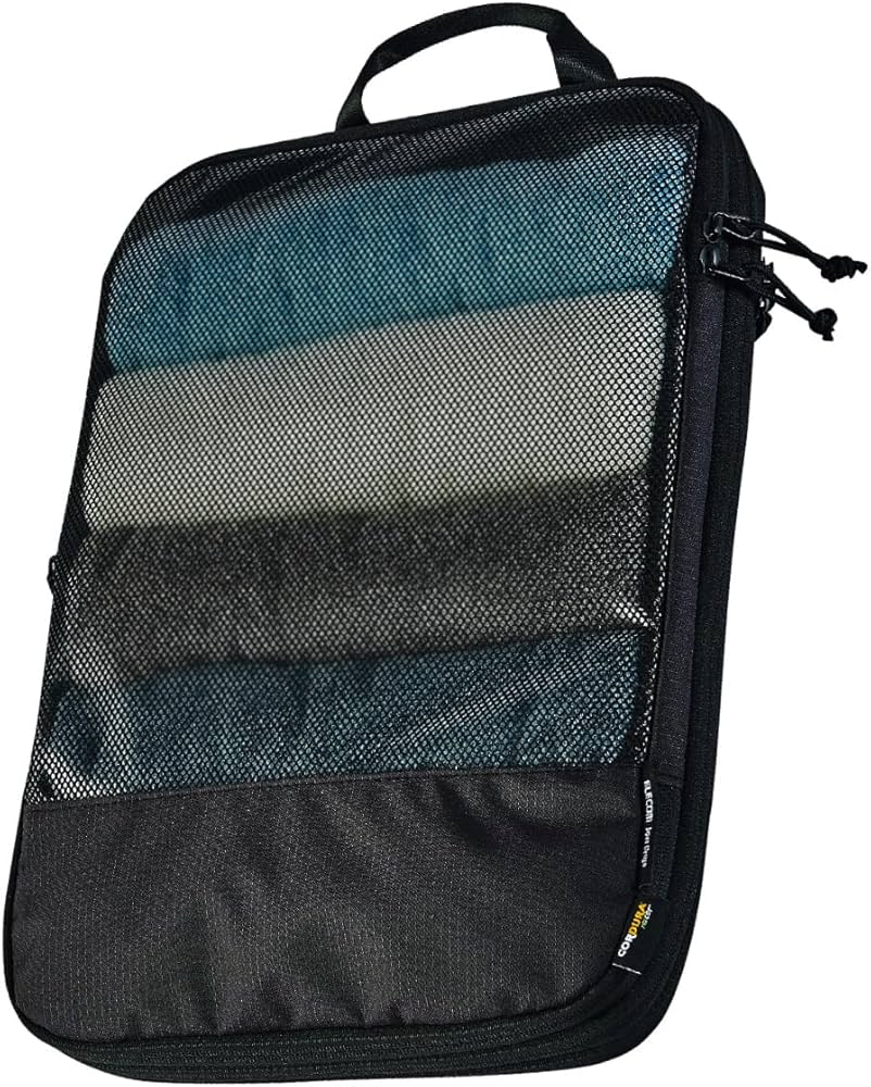 Amazon.co.jp: エレコム 旅行用 収納袋 圧縮袋 パッキングキューブ L