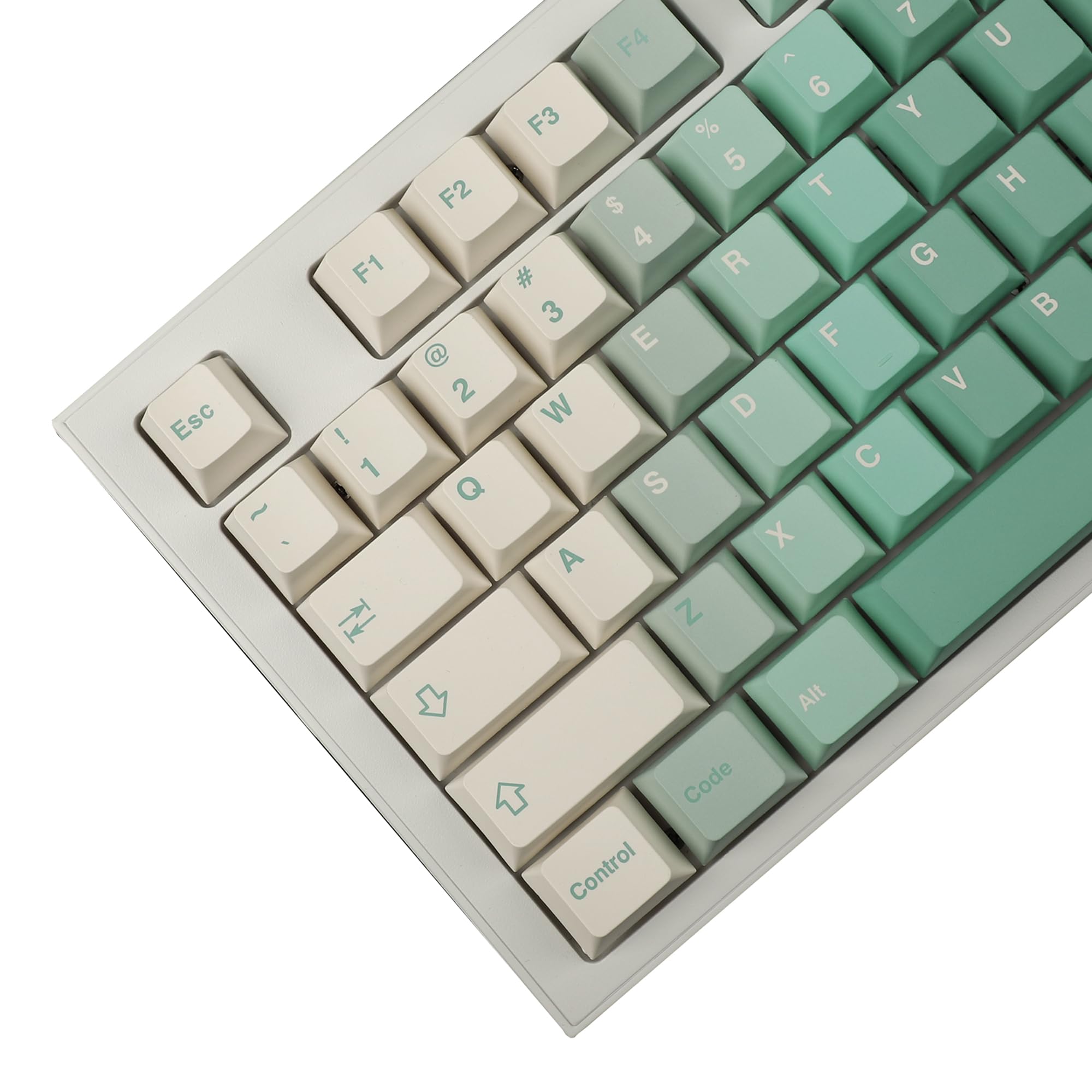 Amazon | Cherry Profile グリーングラデーションダイサブキーキャップ