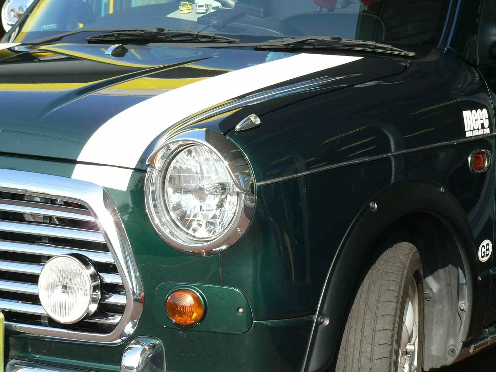 Amazon | AUTOACE ミラジーノ メッキ ヘッドランプバイザー | ヘッド