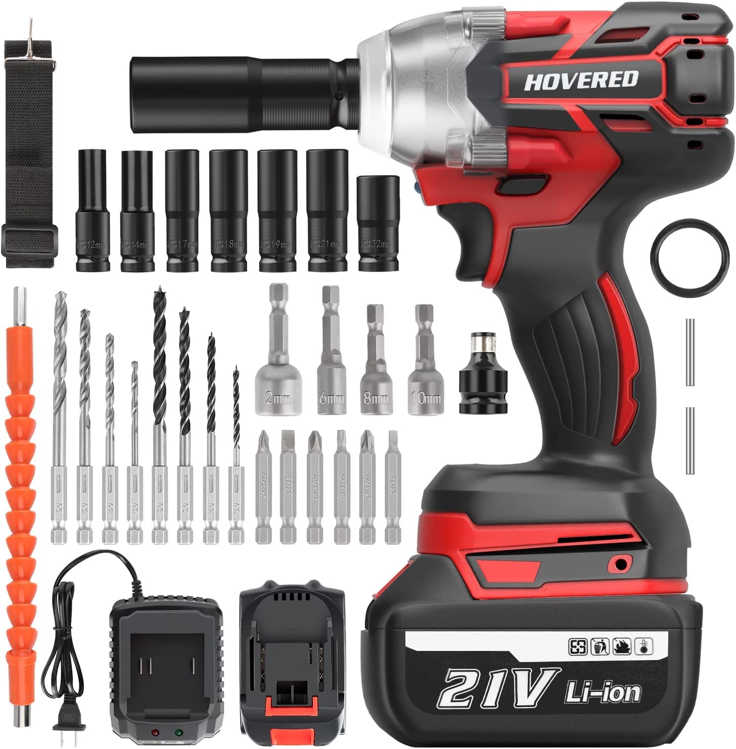 Amazon.co.jp: 電動インパクトレンチ 21V 大容量 バッテリー2個セット