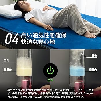 Amazon｜エムリリー 優反発 マットレス シングル 高反発 折り畳み 厚さ