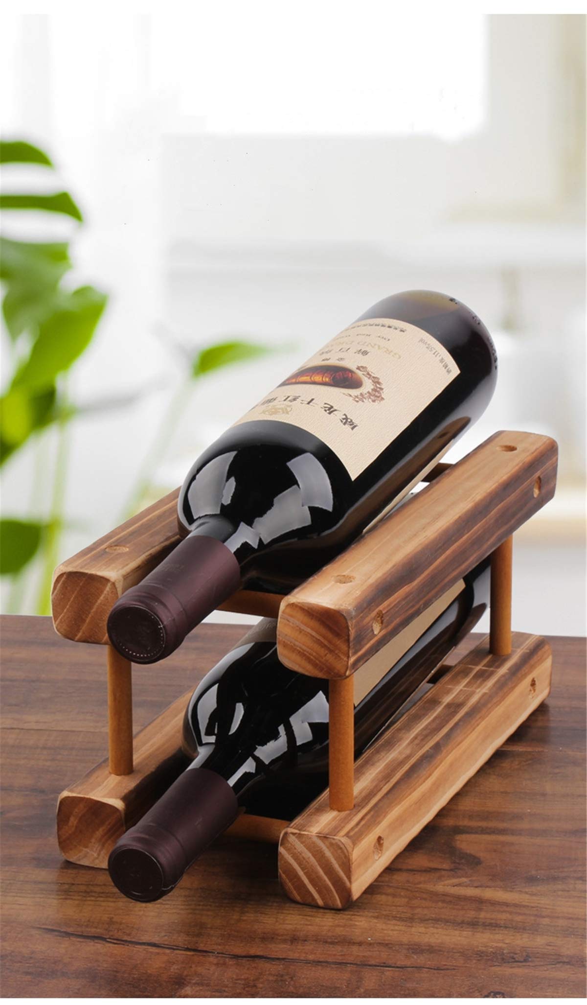 木製格子ラック 伸ばした時約60cm ワインケース 瓶ケース 木製格子