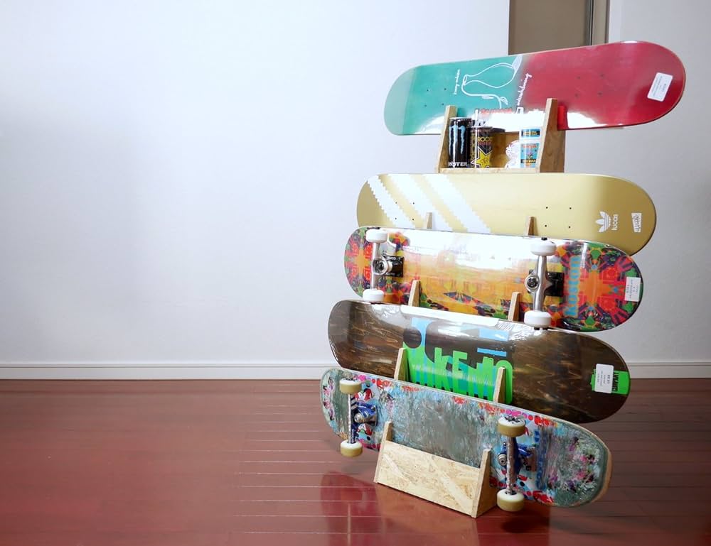 Amazon.co.jp: スノーボード&スケートボード ディスプレイラック V3