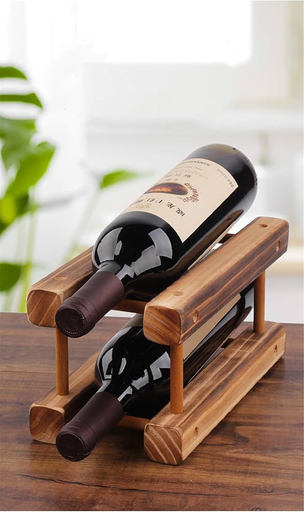 Amazon｜木製 ワインラック ワインホルダー 1段 2本収納 ワイン