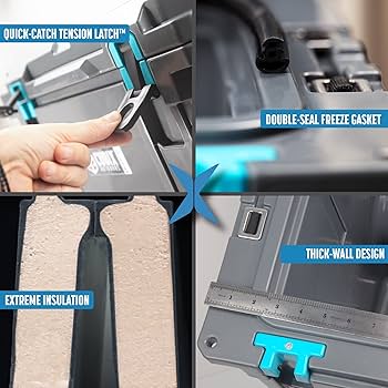 Amazon.com : Cubix Outdoors QuadraX 46QT Wheeled Rotomolded