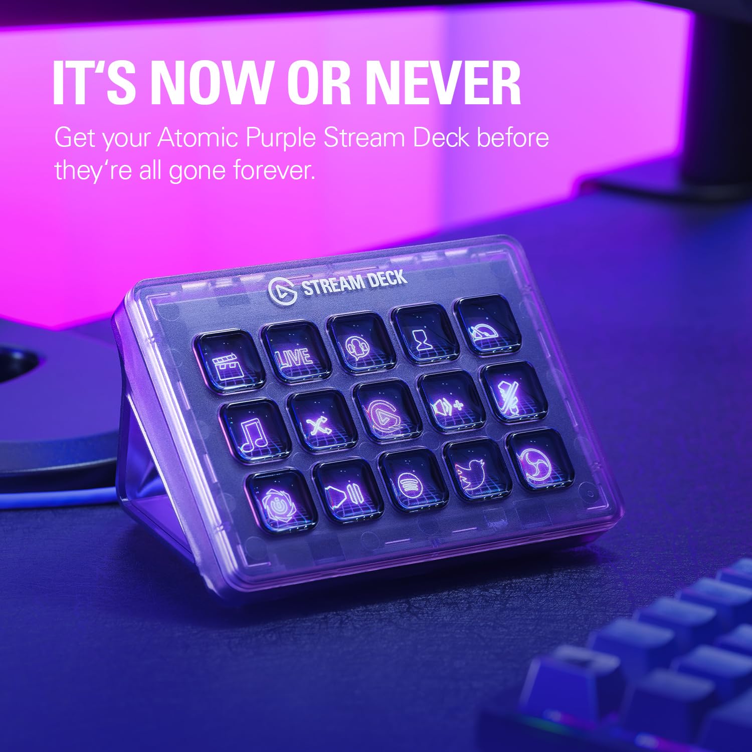 Amazon Exclusive] Elgato Stream Deck MK.2 Atomic Purple (Limited