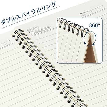 Amazon | ZCZN ノート A5 リング 60枚 横罫 8mm 6冊セット オフィス