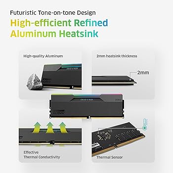 KLEVV CRAS V RGB DDR5 32GB (2x16GB) 6400MHz CL32 SK Hynix A-Die