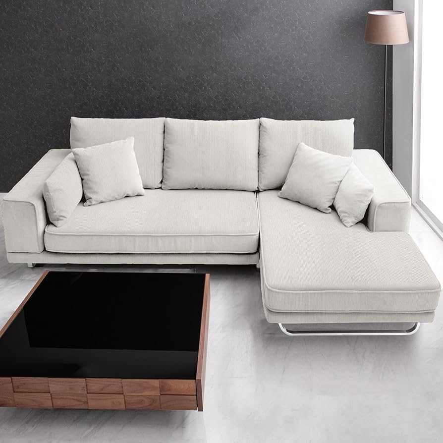 Amazon｜タンスのゲン カウチソファ 3人掛け 洗えるカバーリング