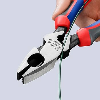Amazon.co.jp: クニペックス KNIPEX 架線工事用強力ペンチ(圧着付
