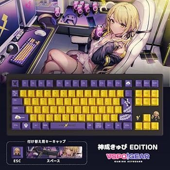 ノ*ル様 R*e様 VSPOGEAR AIE EDITION ゲーミングキーボー ぶいすぽっ