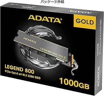Amazon | ADATA LEGEND 800 GOLD 1TB (読取最大 3,500MB/秒