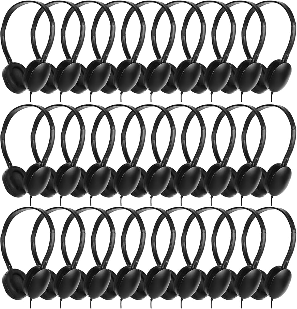 Amazon.co.jp: ZXQZYM 子供用ヘッドフォン バルク50個パック 教室/学校