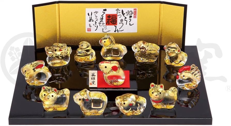 Amazon.co.jp: 薬師窯(yakushigama) クリスタル十二支飾り 【76】 干支