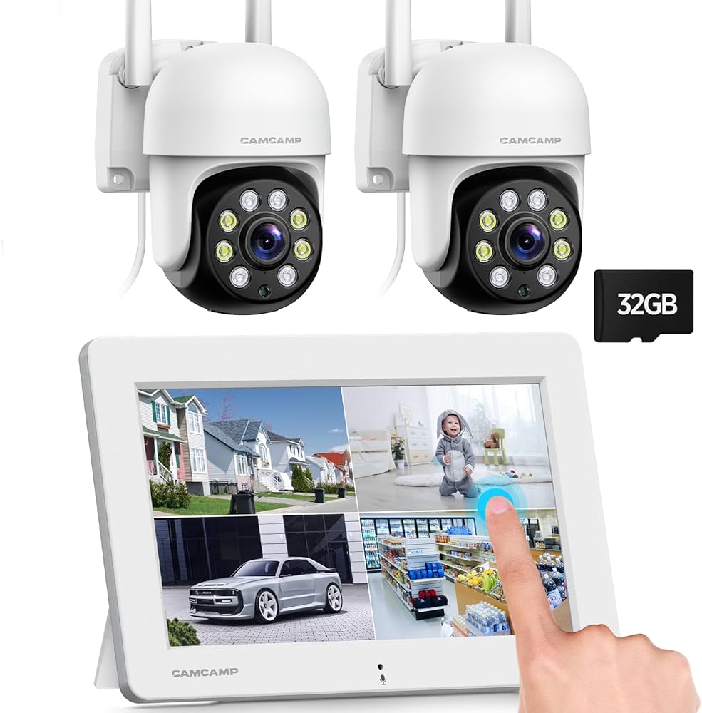 Amazon.co.jp: 【防犯カメラ 屋外 無線・タッチスクリーン・内臓