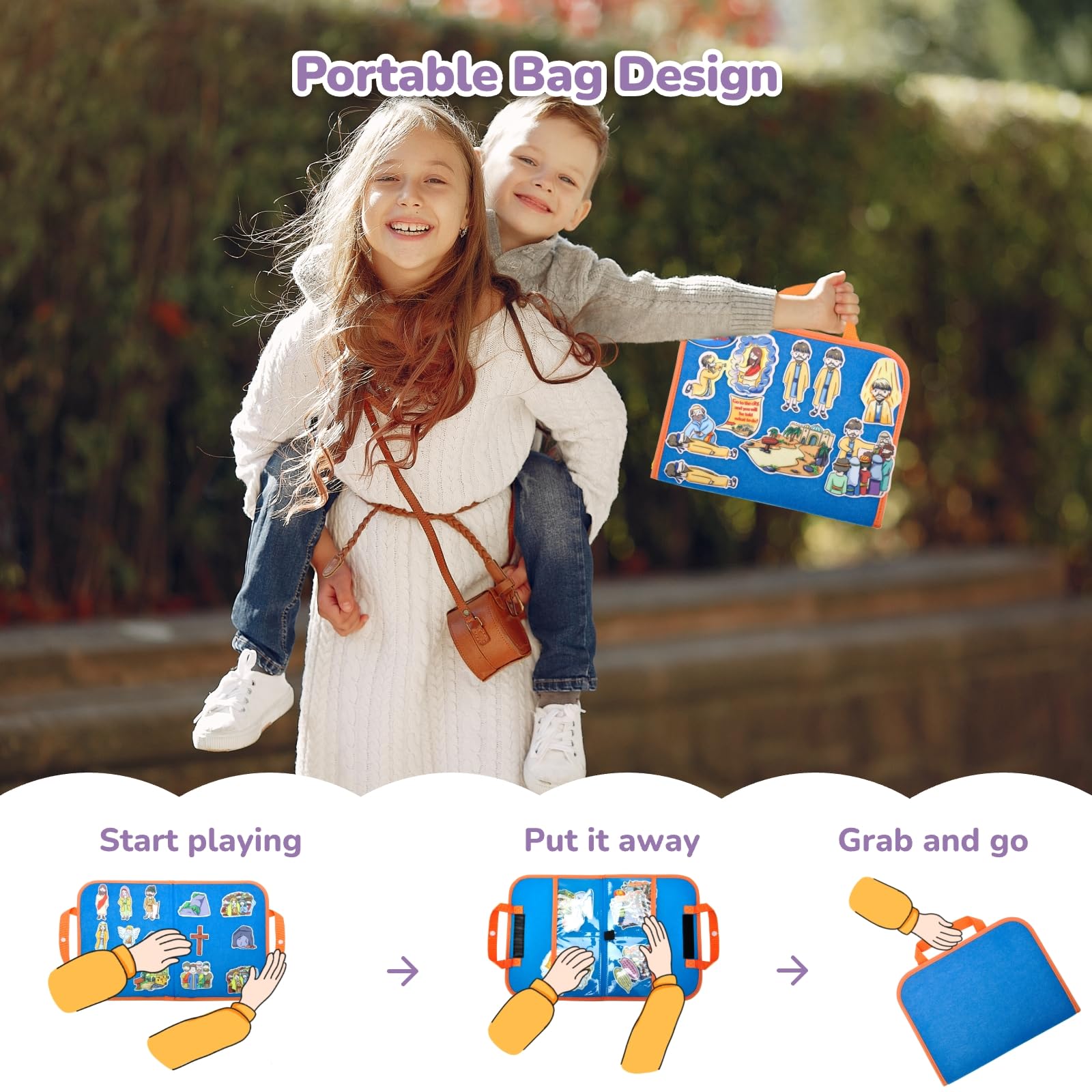 Amazon.co.jp: CHEFAN フェルトボード バイブルストーリーセット