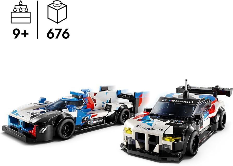 Amazon.com: Lego Speed Champions BMW M4 GT3 & BMW M Hybrid Set