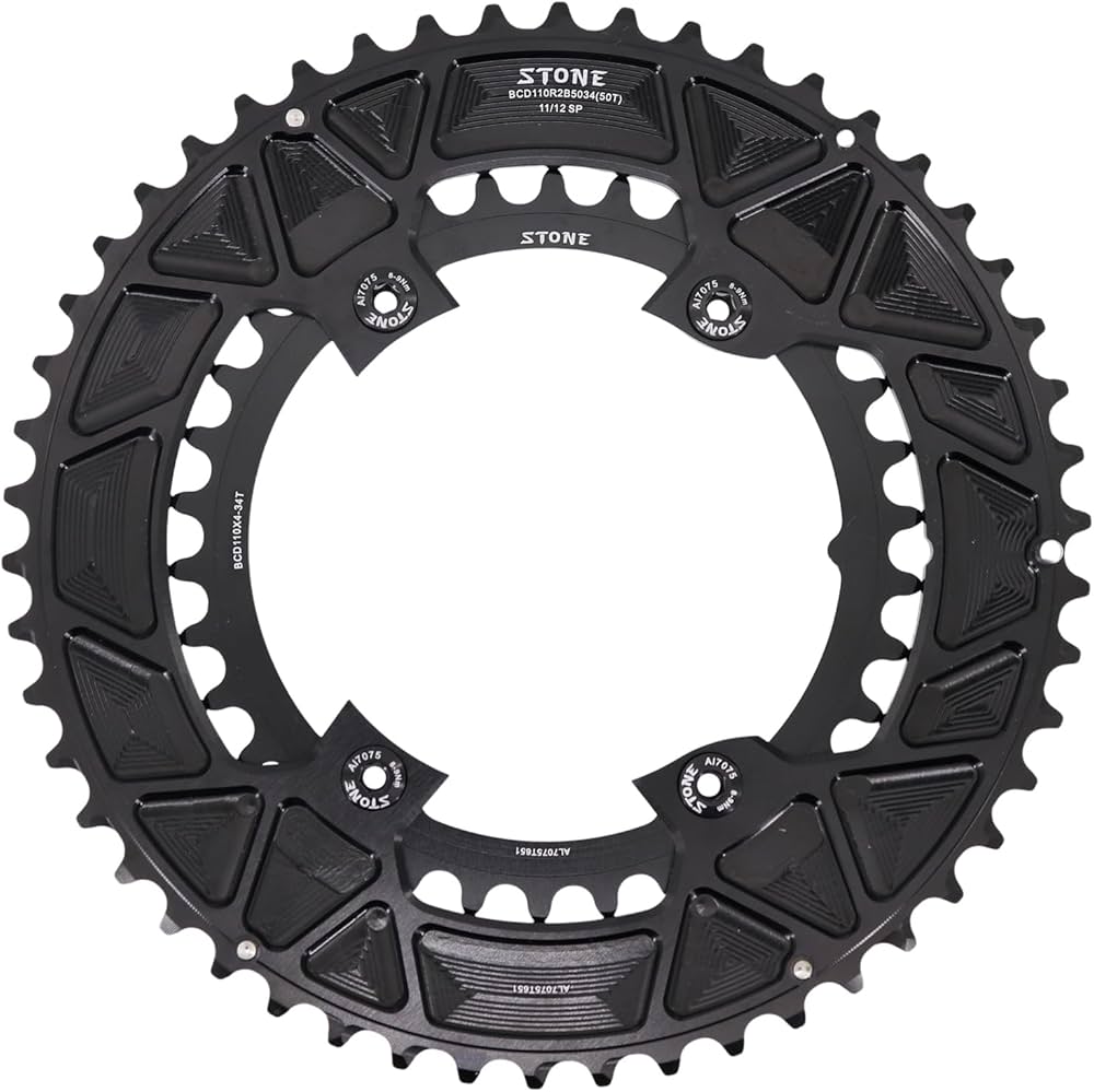 Amazon | Stone 110bcd ダブルサークルチェーンリング Shimano 105