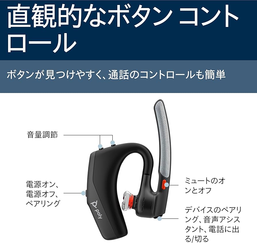 Amazon | 【2025年モデル】 Poly Voyager Legend 30RTL 片耳 Bluetooth