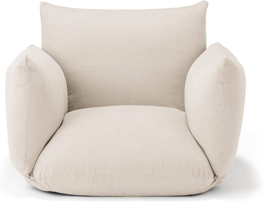 Amazon｜リクライニングフロアソファ ベージュ 幅 88× 奥行 78× 高さ