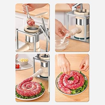 Amazon.co.jp: 手動ソーセージメーカー - 手動腸詰め器 ソーセージ