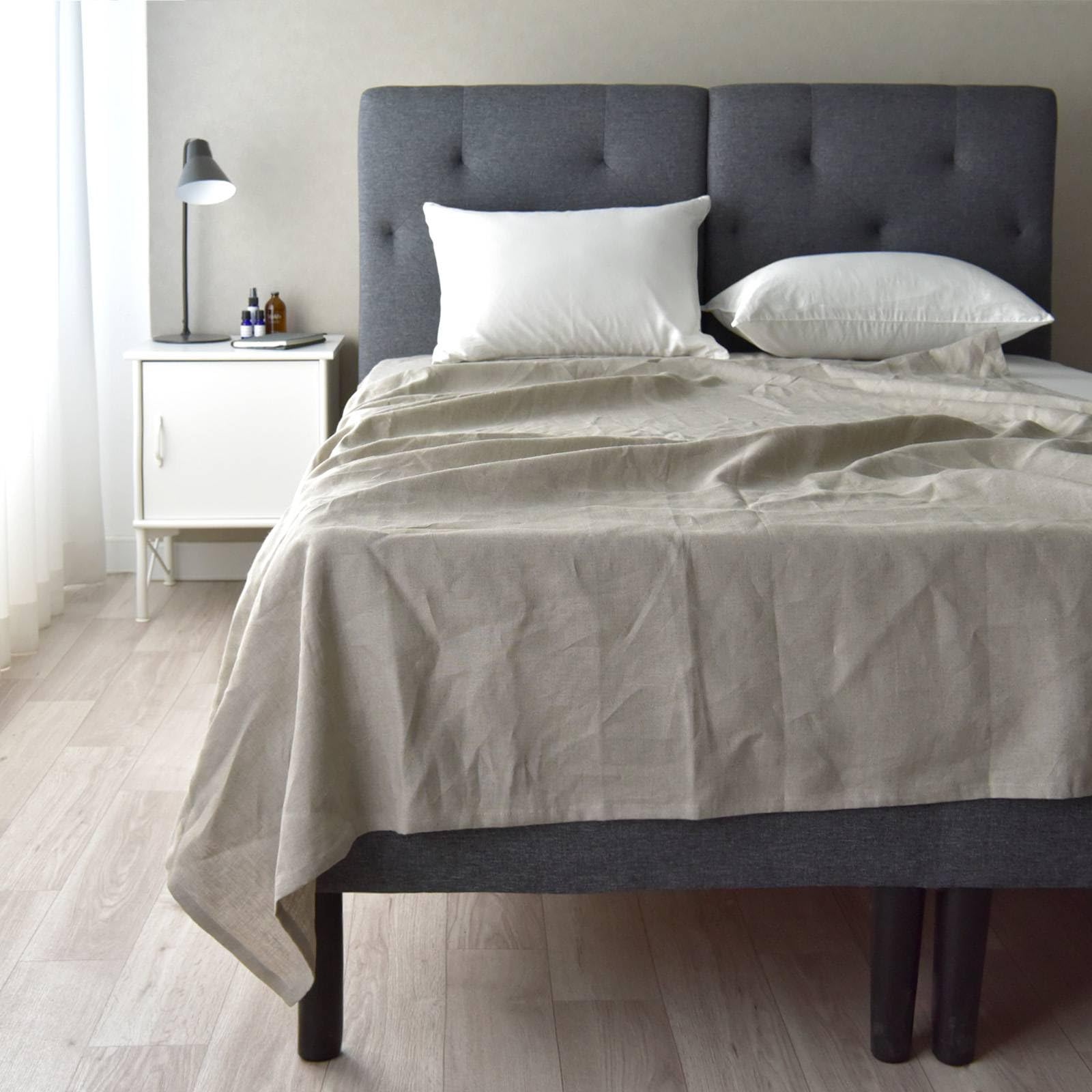 Amazon｜日本製 フラットシーツ 麻 リネン シングルサイズ シーツ 速乾