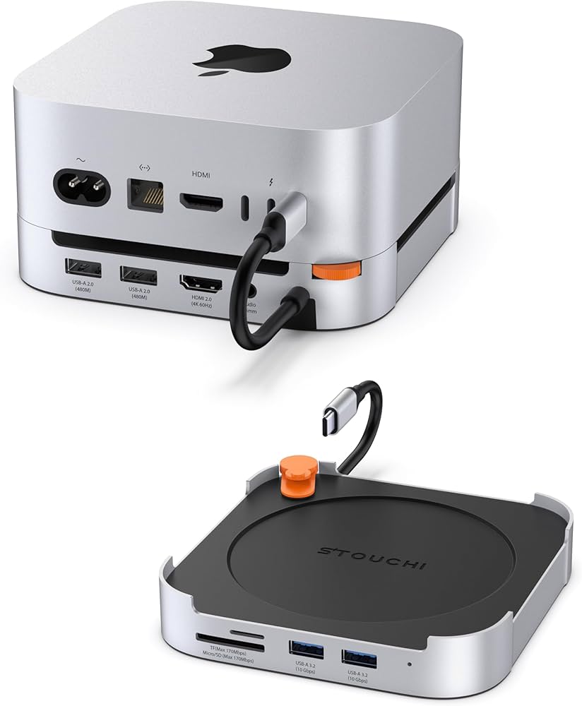 Amazon.com: Mac mini M4 Dock with NVMe SATA SSD Enclosure, Stouchi