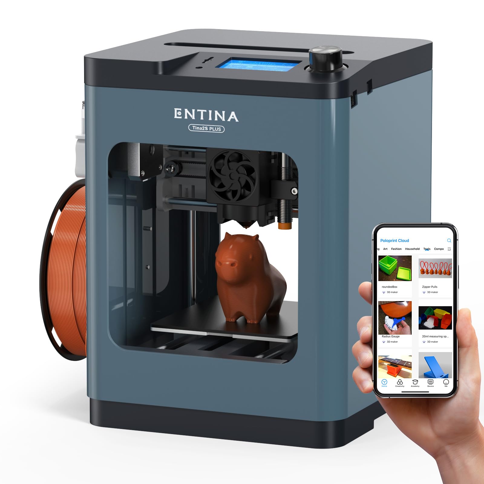 Amazon | Entina 3Dプリンター TINA2 Plus、高速高精度 250mm/秒 自動