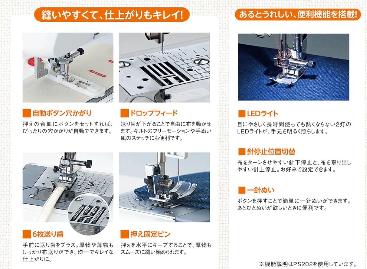 Amazon.co.jp : ブラザー工業 コンピュータミシン CPS4204(PS202