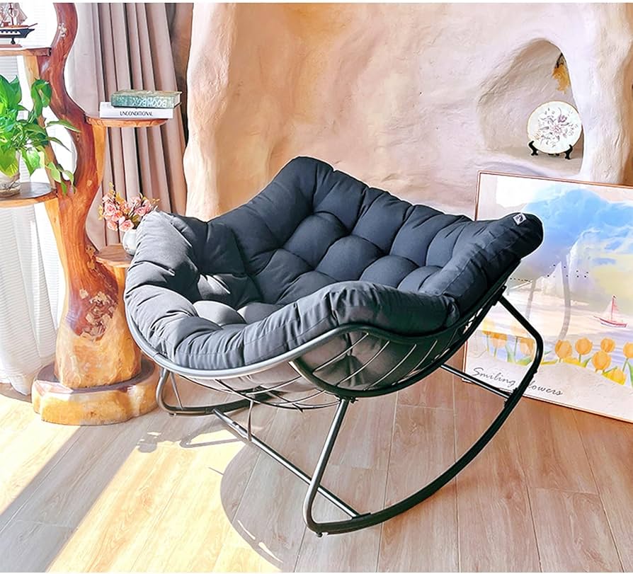 Amazon｜特大ロッキングチェア屋内エッグチェアリクライニングチェア