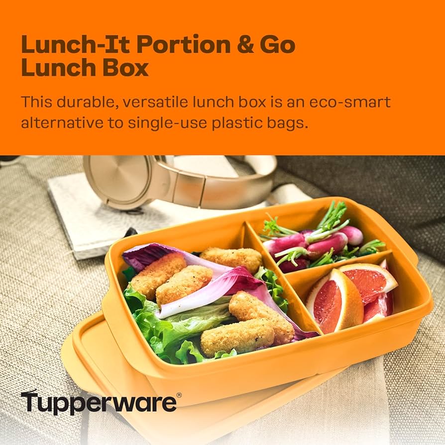 Amazon | Tupperware Lunch-It Portion & Go Lunch Box - Dishwasher