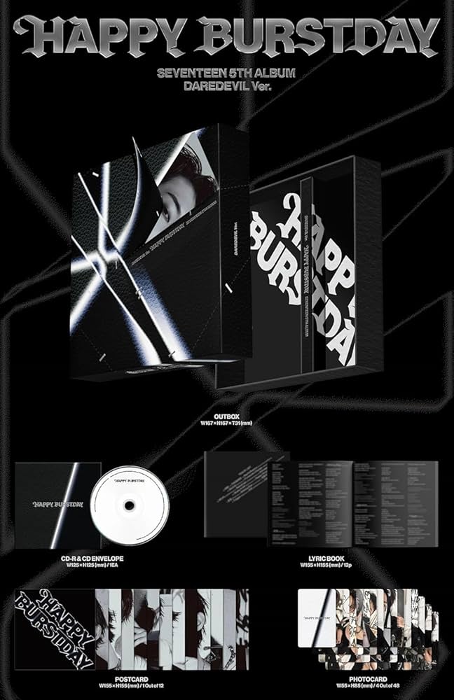 Amazon.com: SEVENTEEN Happy Burstday [Daredevil Ver.] 5th Album
