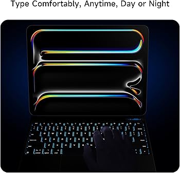 Amazon.com: nimin Keyboard Case for iPad Pro 13 inch 2024 (M4