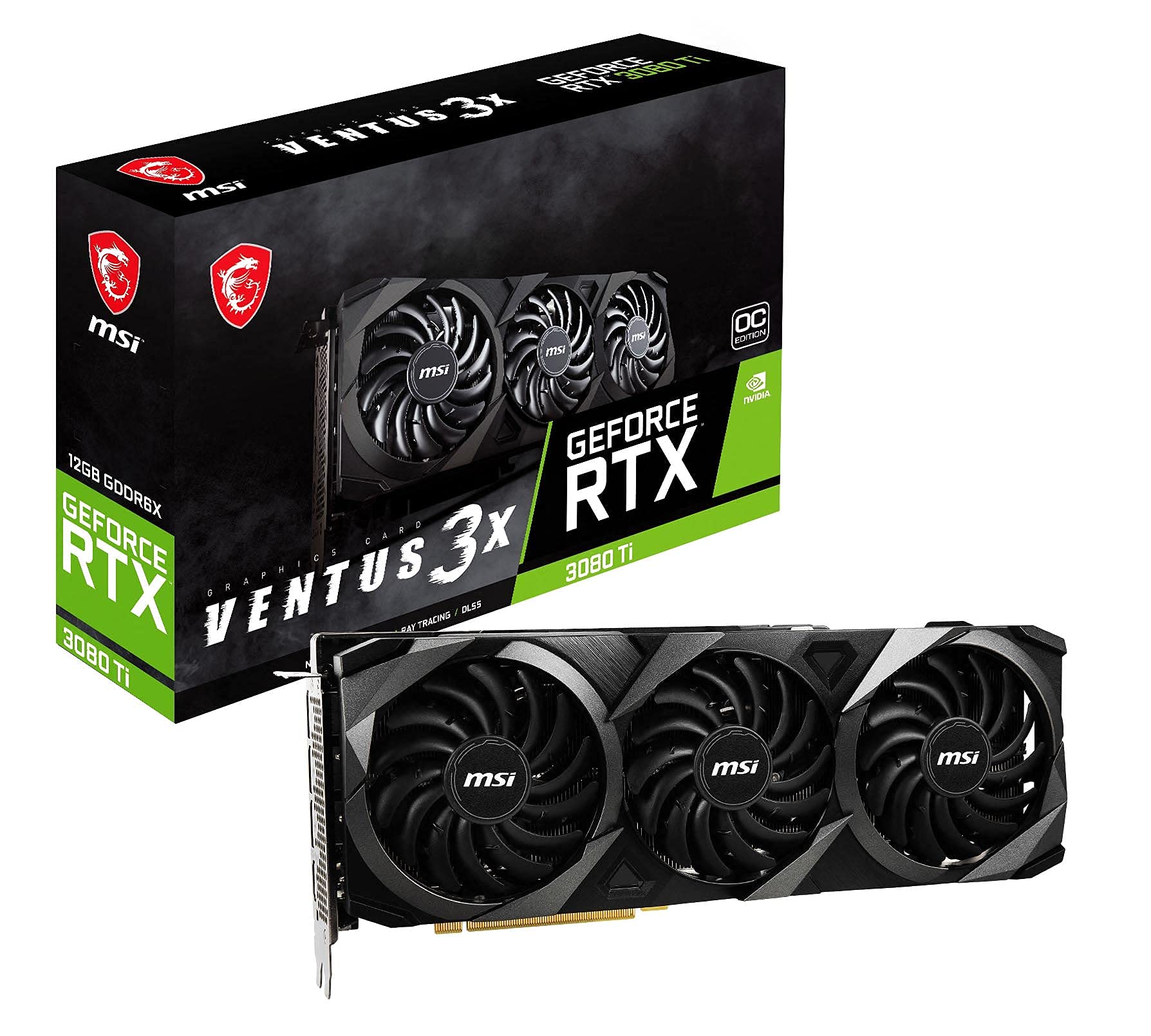 Amazon.com: MSI Gaming GeForce RTX 3080 Ti Ventus 3X 12G OC - 12GB