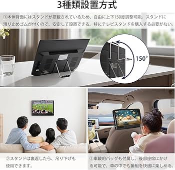 Amazon | 【2025新登場】ポータブルテレビ 14.1インチ テレビ小型 録画