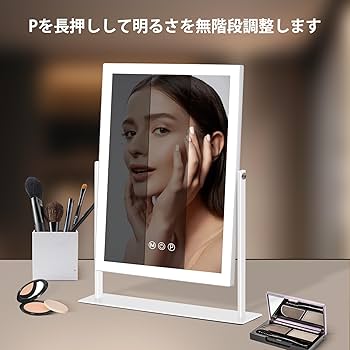 Amazon.co.jp: Hansong 女優ミラー 鏡 卓上 ハリウッドミラー ライト