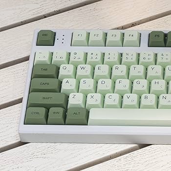 Amazon | mintcaps 抹茶グリーン PBT 日本語キーキャップ セット 126