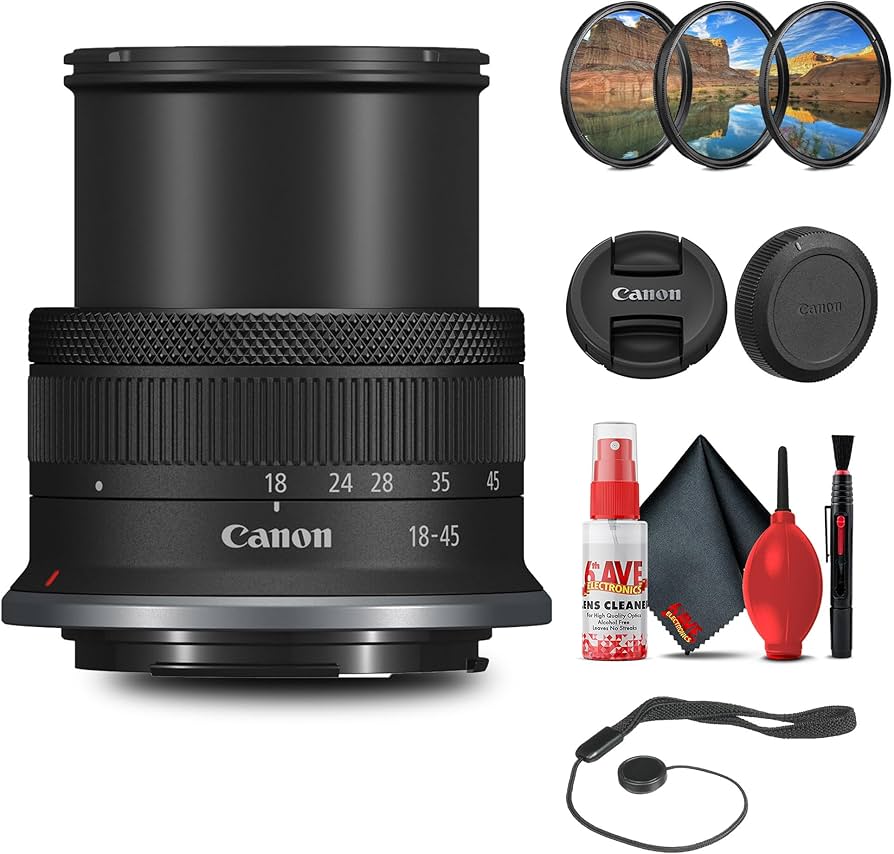 Amazon.com : Canon RF-S 18-45mm f/4.5-6.3 is STM Lens with Filter