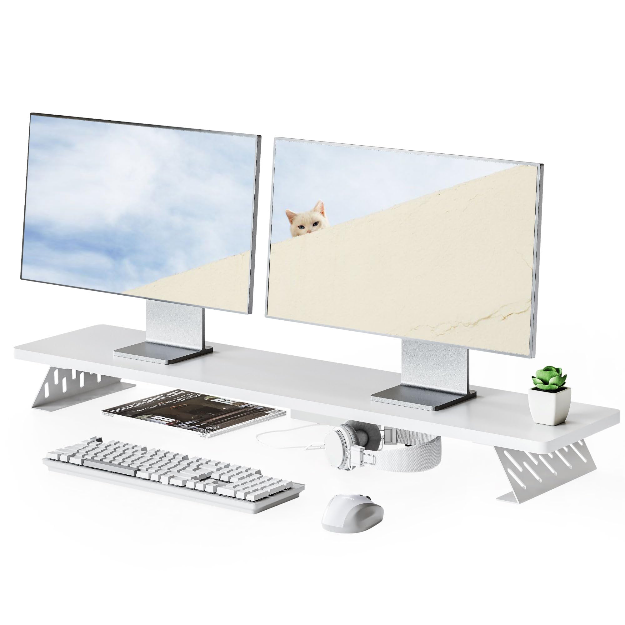 Amazon.co.jp: Fenge モニター台 卓上 モニタースタンド デスク