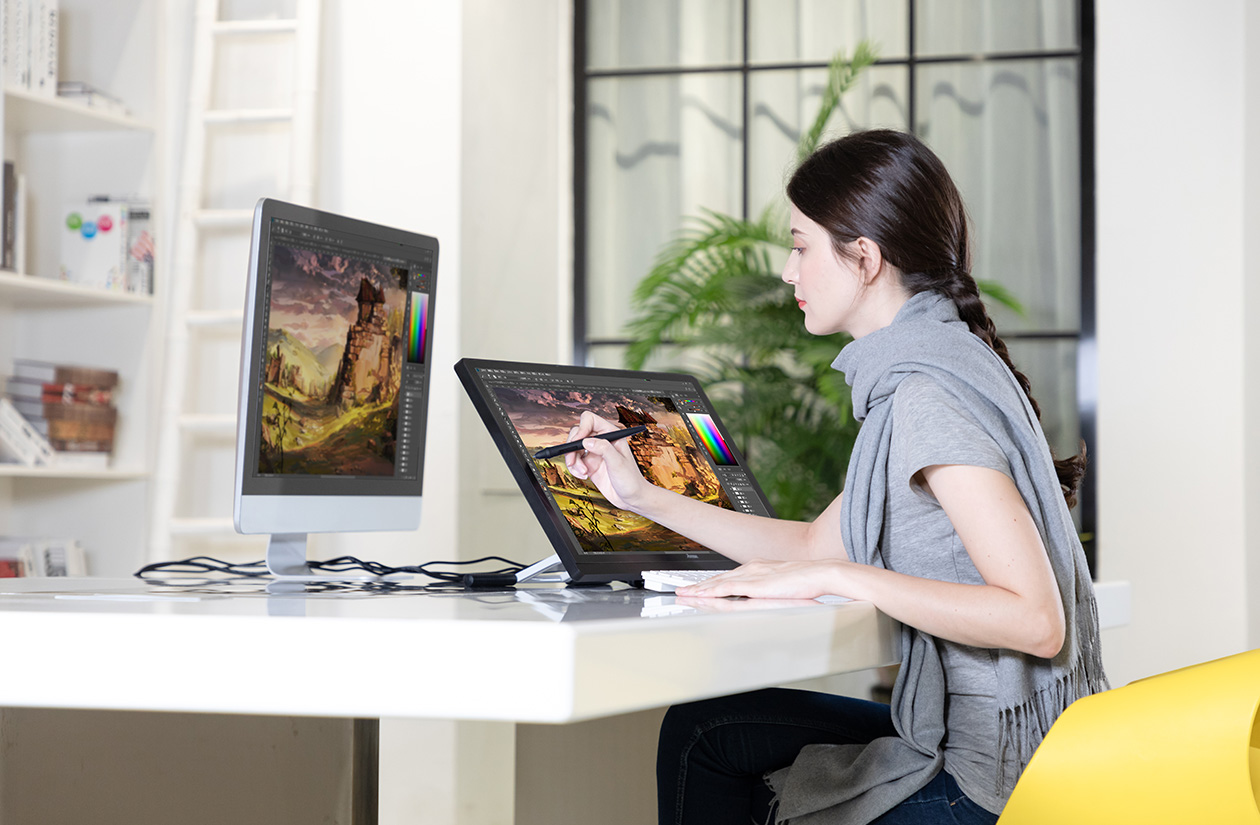 Amazon.co.jp: Artisul 液タブ 大画面 傾き検出機能 IPS液晶タブ 充電