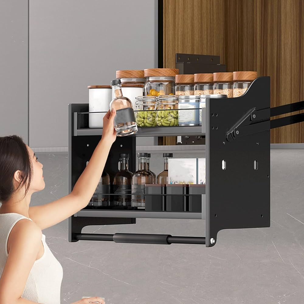 Amazon｜昇降式吊戸棚 ダウンキャビネット 吊り戸棚 収納 キッチン