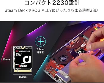 Amazon | Addlink 台湾製 S91 2TB 2230 M.2 SSD NVMe PCIe Gen4x4 3D
