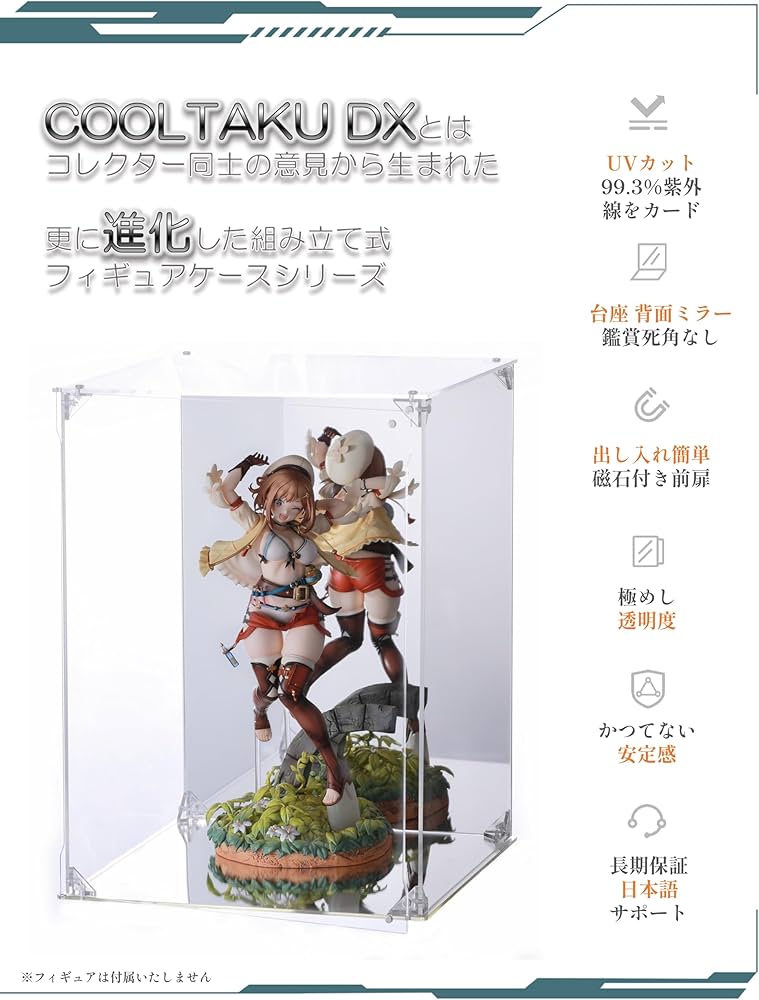 Amazon.co.jp: COOLTAKU フィギュアケース アクリル UVカット 台座