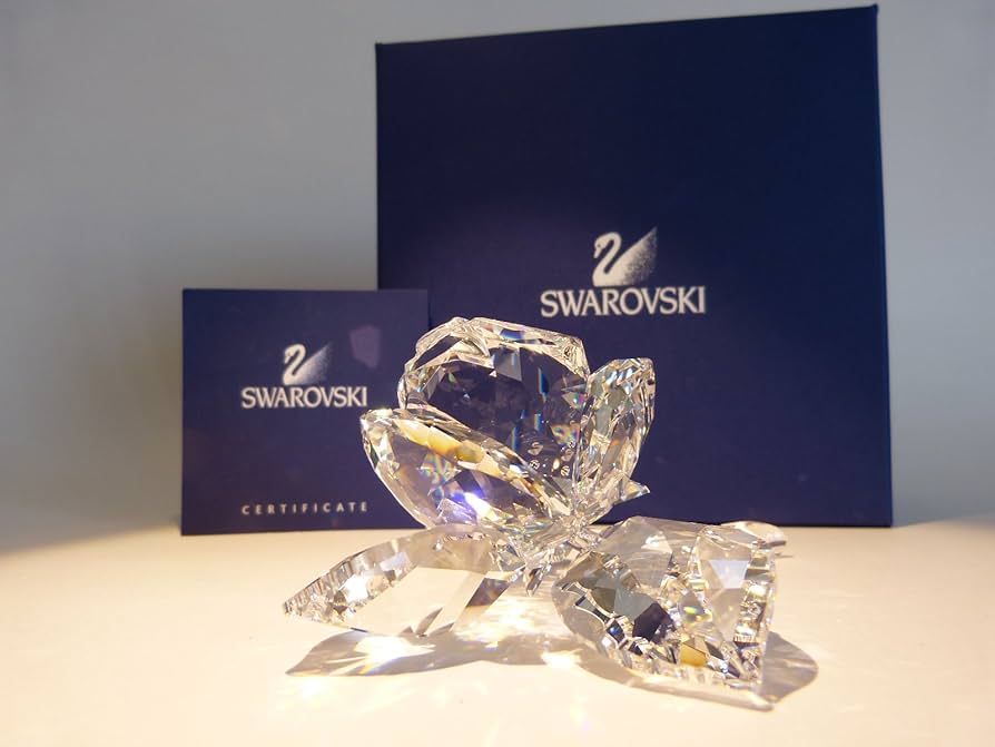Amazon.com: Swarovski Rose Blossom Figurine : Home & Kitchen