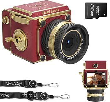 Amazon | デジカメ レトロ 2.7K 5600万画素 CCD デジタルカメラ 16X