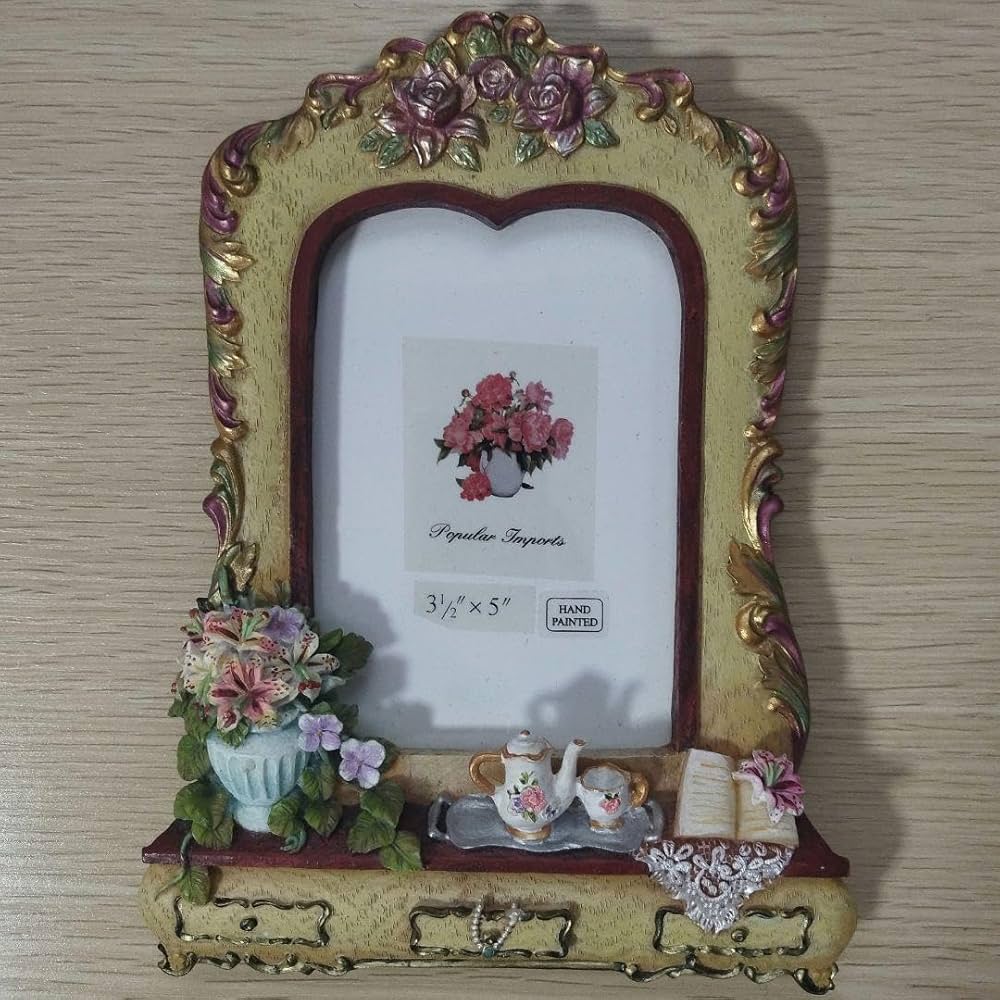 Amazon.co.jp: ヨーロピアン写真立て、フォトフレーム 写真入れ 花