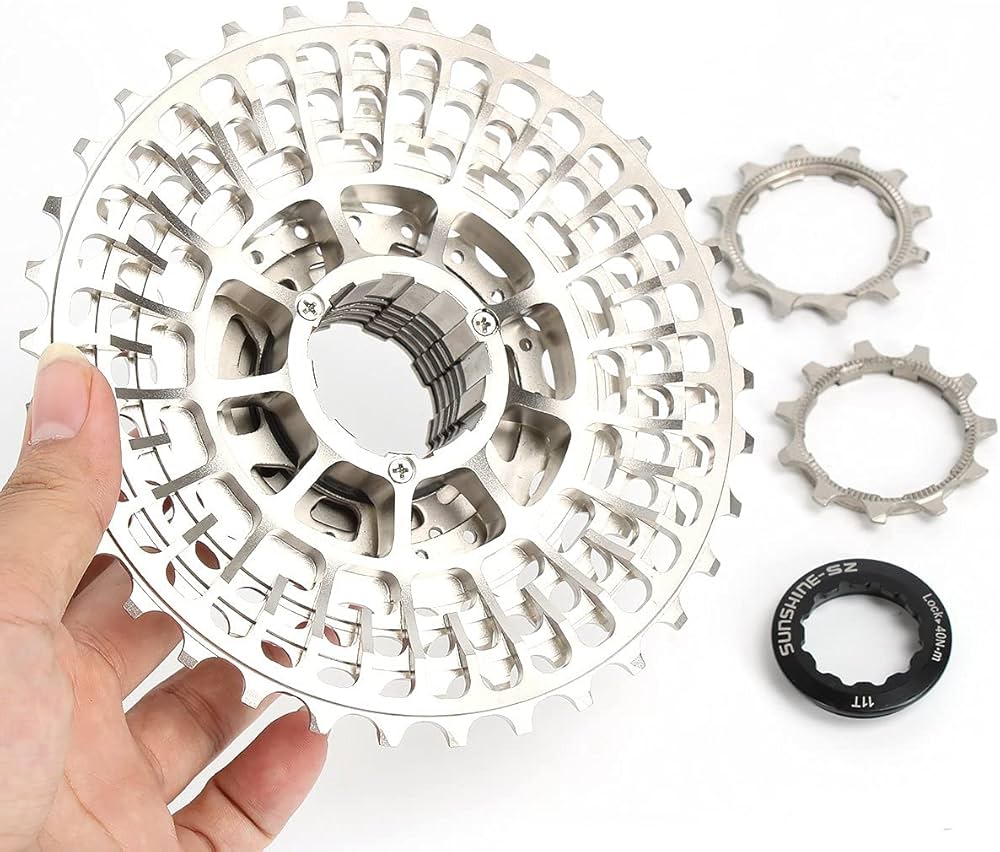 Amazon | SUNSHINE CNC加工 超軽量カセットスプロケット シマノ12sハブ