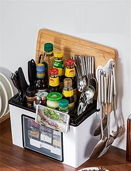 Amazon｜Fiegcit キッチン収納ラック 調味料ラック 台所ラック 透明