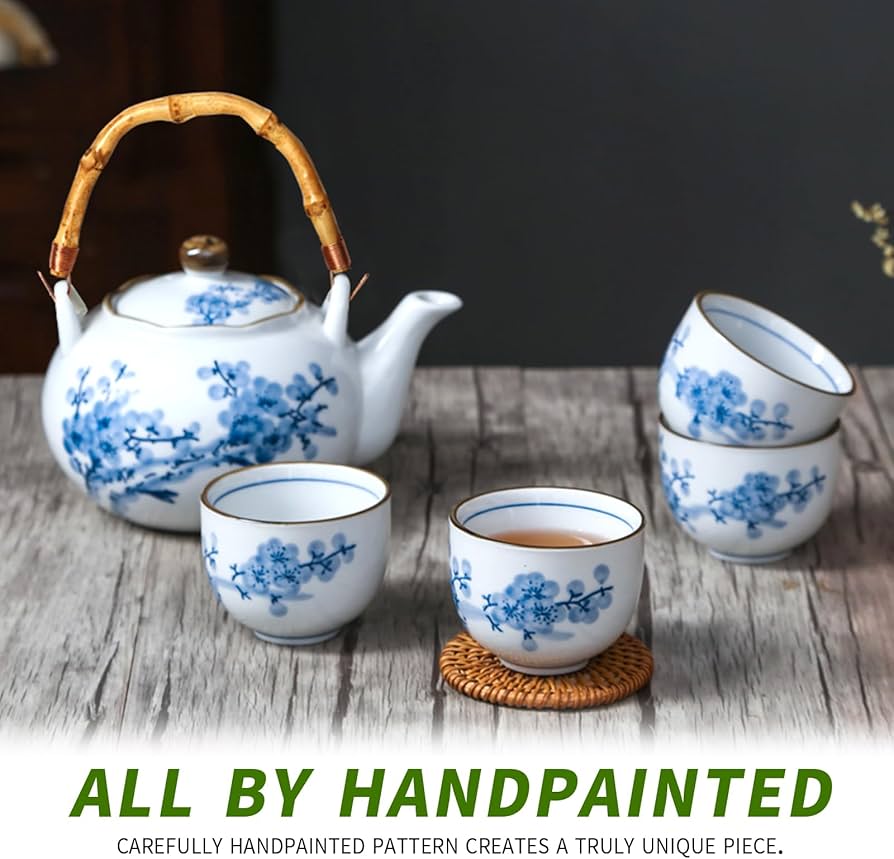 Amazon.com | Japanese Tea Set Porcelain Tea Set with Teapot and